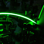 Arc or green-white light