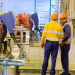 Researchers in sugar mill