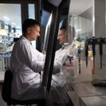 Image of a scientist working in a laboratory.