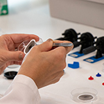 Photo of dust monitoring work in UQ Laboratories